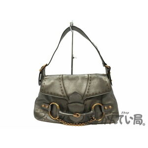 Gucci Horsebit Leather Shoulder Handbag